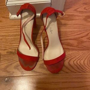 Red Hugh heels